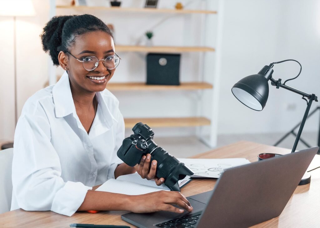 Students learn photography and editing through online classes.